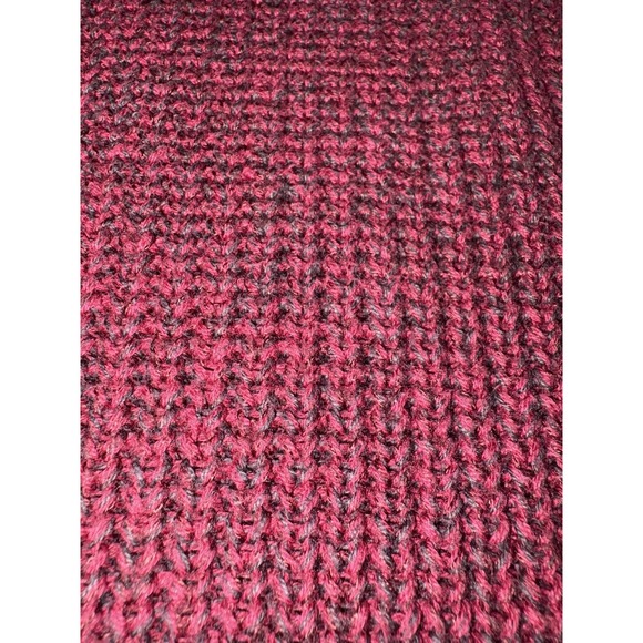 Red Head Brand Co Pullover Henley Sweater Mens Size XL Maroon Gray Chunky Knit - Picture 7 of 11